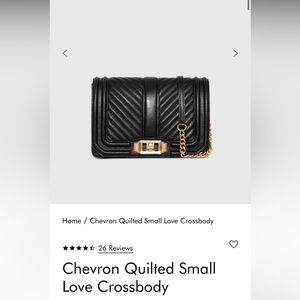 Rebecca Minkoff Chevron Small Love Crossbody